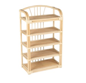 Nordic Style Natural Rattan Shelving Display Shelf For Children Toys <b>Books</b> Interior Home Decor Slatted Accent - Product Image 1