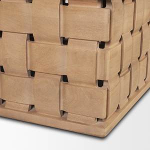 โต๊ะกลางห้องนั่งเล่นทรงสี่เหลี่ยมทำจากไม้มะม่วงเนื้อแข็ง ขอบคม ผิวเรียบ ฐานแกะสลักด้วยเครื่อง CNC ทันสมัย - Product Image 6