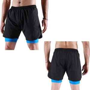Wholesale Best-Selling Men's Casual <b>Compression</b> <b>Shorts</b> Front Custom Solid Colors Breathable Fitness Active Wear Plus Size Plain - Product Image 2
