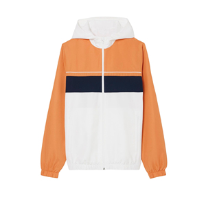 Ensemble de survêtement 2 pièces pour homme, orange et blanc, veste zippée, col rabattu, manches longues, pantalon de survêtement à cordon de serrage, décontracté - Product Image 4
