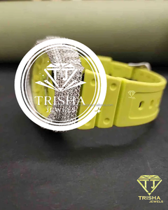 Reloj de lujo con diamantes de moissanita VVS completamente cubiertos de circonitas, en plata de ley 925. - Product Image 2