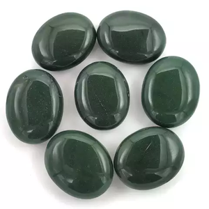 Ónix Verde Natural Pulido, Piedra Semipreciosa Tallada en Forma de Huevo, Adorno Decorativo para Escritorio, Regalo Artesanal - Product Image 1
