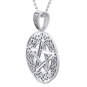 Pendentif pentagramme en argent sterling 925 pour femme, style ethnique, cadeau - Product Image 2