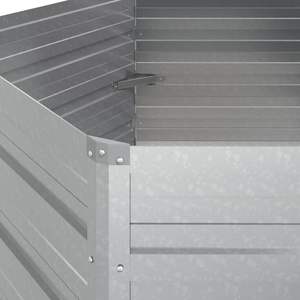 Grand lit de jardin surélevé en acier galvanisé durable, produit pour bâtiments de jardin - Product Image 5