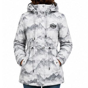 Chaqueta Parka Casual de Invierno para Mujer, Corte Regular, con Capucha y Forro Acolchado Cálido y Cómodo para el Uso Diario - Product Image 1
