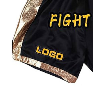 กางเกงมวยไทยปักลายแบบกำหนดเองและกางเกง MMA ปักลาย ชุดต่อสู้ส่วนตัวสำหรับผู้ชาย ผู้หญิง เด็ก ทีม และยิม ศิลปะการต่อสู้ - Product Image 6