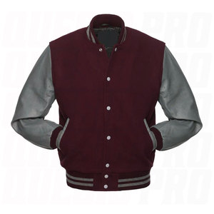 Veste universitaire d'hiver personnalisée de haute qualité, broderie chenille, manches en cuir véritable, coupe-vent, chaude, durable, unisexe, streetwear - Product Image 5