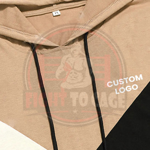 Sweat à capuche pour homme, confortable, tendance, nouveau style, mode automne, haute qualité, avec patchs personnalisés, cordon de serrage, manches mi-longues, couleur unie - Product Image 6