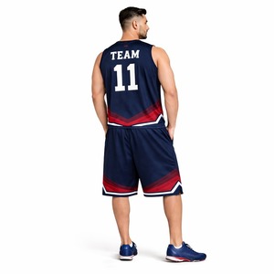 Uniforme de Baloncesto de Alta Calidad, Personalizado, 100% Poliéster, Transpirable, Absorbente de Humedad, Uniforme de Baloncesto Unisex para Ropa Deportiva - Product Image 3