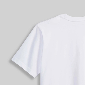 T-shirt pour femme coupe ample et courte, style décontracté chic, manches courtes, qualité supérieure, couleur unie / col rond avec logo personnalisable - Product Image 5
