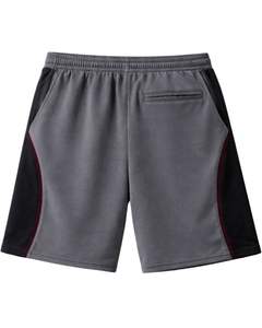 Men Gray Black Jersey Shorts Casual Summer Cotton Polyester Drawstring <b>Elastic</b> Waist Gym Sports Running Shorts Wear OEM Supplier - Product Image 2