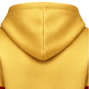 PDK Gold <b>Hoodie</b> <b>Women</b> <b>Red</b> Block Letters 1923 Striped Sleeve Pullover Sweatshirt Hood Ribbed Cuff Sorority Apparel - Product Image 6