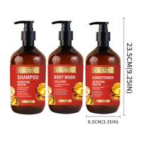 Produsen Sampo OEM Memperkuat Akar Rambut Keratin Biotin Melembapkan Memperbaiki Rambut Kering dan Rapuh