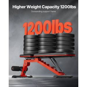 Sit-Up pieghevole regolabile e panca pesi per l'allenamento della forza della palestra di casa per l'allenamento a casa e l'uso in ufficio - Product Image 2