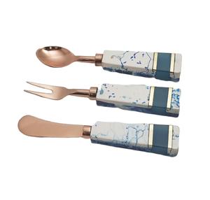 Ensemble de couverts en résine de qualité supérieure, style religieux, cuillères à salade, fourchettes à salade, cuillères, ustensiles de cuisine, décoration de table - Product Image 1