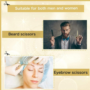 Lot de 3 mini-ciseaux de beauté en acier inoxydable, ciseaux à pointe fine pour les sourcils, coupe-poils du visage, outils pour extensions de cheveux - Product Image 4