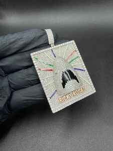 Pendentif Hip Hop Premium Personnalisé en Moissanite Motif Requin Givré, en Argent Sterling 925, Bijoux Fins, Pendentifs et Breloques - Product Image 5