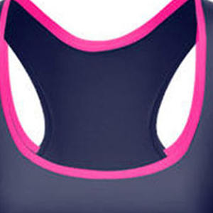 Women Sublimation Printed Netball <b>dress</b> <b>Tank</b> <b>Top</b> Dark Blue Pink White Pattern Breathable Polyester Sportswear Jersey Custom Logo - Product Image 4
