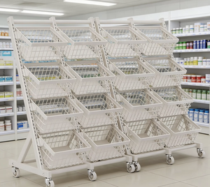 Estante de Cocina Moderno de 5 Niveles, Metálico, con Ruedas, Organizador de Almacenamiento para Palillos/Cucharas - Product Image 1