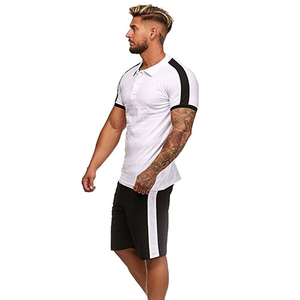 Conjunto de Camiseta Polo y Pantalones Cortos para Hombre, Traje de Verano de 2 Piezas, Chándal Informal de Moda, Traje Polo de Manga Corta - Product Image 2