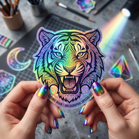 Autocollant holographique 3D personnalisé avec logo imprimé