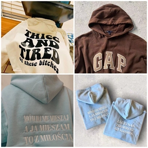 เสื้อฮู้ดโอเวอร์ไซส์ผ้าฝ้ายสำหรับทุกเพศ ฤดูหนาว ODM สตรีทแวร์ สั่งทำได้ สไตล์วินเทจ ระบายอากาศได้ดี แห้งเร็ว ผ้าฟลีซ แบบเป็นทางการ - Product Image 4
