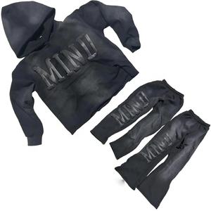 ที่กําหนดเองที่มีคุณภาพสูงซ้อนกางเกงวอร์มเหงื่อชุดที่กําหนดเองพัฟพิมพ์พืชยอดนิยมเสื้อฮู้ดและกางเกงวอร์มเปลวไฟชุดสําหรับผู้ชาย - Product Image 1