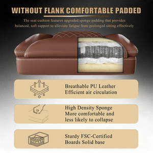 Sedia da Ufficio Ergonomica per Gaming con Supporto Lombare Gonfiabile, Comoda Sedia da Computer Larga con Poggiapiedi Collegato - Product Image 2