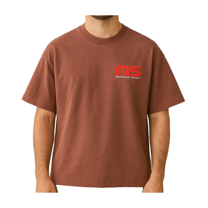 T-shirt en coton oversize délavé unisexe à col rond et manches courtes, imprimé, style streetwear décontracté - Product Image 1