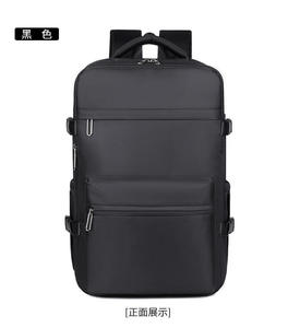 Valise de voyage extensible approuvée par les compagnies aériennes, en nylon noir mat de qualité supérieure, avec fermeture éclair, pour ordinateur portable de 17 pouces, unisexe - Product Image 2