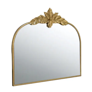 Latest <b>Victorian</b> Leaf's <b>Mirror</b> Fancy European Indian Luxury Gold Wall Decorative Metal Frame Arch <b>Mirror</b> - Product Image 2