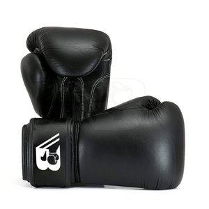OEM Service Custom Made Leather Laced Boxing Gloves with Moisture Wicking High Quality Training Gloves for Unisex - Product Image 4