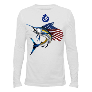 T-shirt de pêche léger à manches longues pour homme avec capuche et cache-visage, impression personnalisée, séchage rapide, respirant, vêtements de pêche - Product Image 1