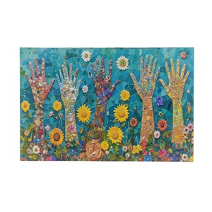 Panneau mural 3D en métal gaufré imprimé UV, best-seller, pour la décoration de la maison et du salon, art mural, taille et forme personnalisées - Product Image 4