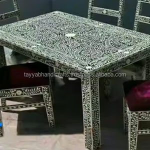 Mesa con Incrustaciones de Hueso de Alta Demanda, Producto de Primera Calidad, Ágata de la India - Product Image 1