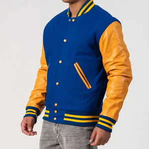 Letterman Winter <b>jacket</b> Wool Body Genuine Leather Sleeves Winter Wear <b>Smart</b> Stylish Varsity <b>Jacket</b> for men - Product Image 2