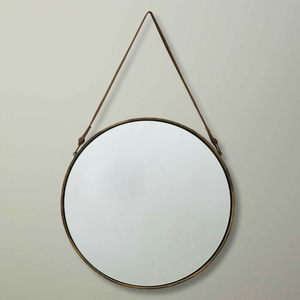 Luxury Modern Gold Metal Beaded Round Wall <b>Mirror</b> Decorative Beaded Border <b>Hanging</b> <b>Mirror</b> for Living Room Bedroom & Hotel Decor - Product Image 5