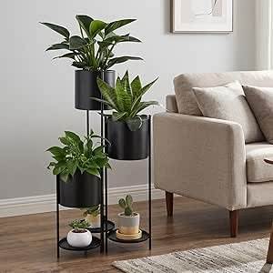 Support à plantes en métal tendance, nouvelle arrivée directe d'usine, lot de 2, porte-pots de fleurs, décoration de jardin intérieur - Product Image 4