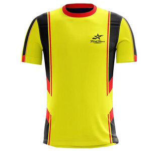 บริการ OEM เสื้อฟุตบอลสั่งทำพิเศษ แขนสั้น ไซส์ใหญ่ ระบายอากาศได้ดี โพลีเอสเตอร์ 100% ขั้นต่ำในการสั่งซื้อน้อย ขายดี - Product Image 1