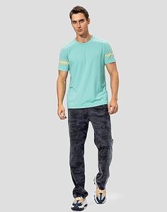 Pantalon de jogging décontracté en molleton imperméable et écologique à taille mi-haute avec poche zippée - Product Image 6