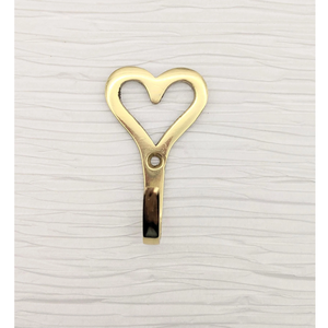 Handmade Heart Brass <b>Hook</b> hanger For <b>Wall</b> Decoration & Purse Cap <b>Key</b> Holder With Amazing Price - Product Image 1