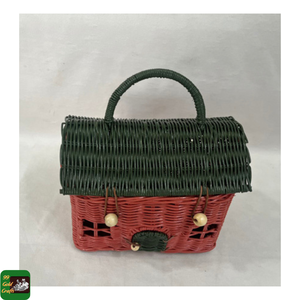 Handmade Rattan <b>Christmas</b> Ornaments Woven Mushroom House Decor for Festive Tree Hanging and Seasonal Home Displays Vietnam - Product Image 6