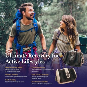 Masajeador de pies con calor, terapia de amasamiento profundo para alivio del dolor, circulación y relajación post-actividad - Product Image 5