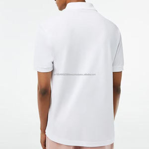 เสื้อโปโลผู้ชายผ้าคอตตอนแห้งเร็วเสื้อโปโลแขนสั้นปักโลโก้ตามสั่งขนาดพลัสไซส์ระบายอากาศได้ - Product Image 2