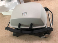 2 Brûleurs Haute Qualité Intérieur Extérieur Portable Extérieur Barbecue en Fonte de Table à Gaz pour Camping Jardin