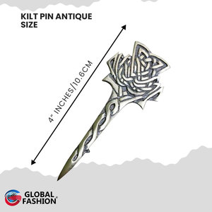Pin para Kilt con Diseño Celta de Cardo Escocés, Accesorio Tradicional, Pin Decorativo de Alta Calidad con Motivos del Clan Escocés - Product Image 3