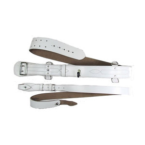 Ceinture Sam Browne en cuir de bonne qualité avec boucle en acier et ajustement réglable pour vêtements formels - Product Image 1