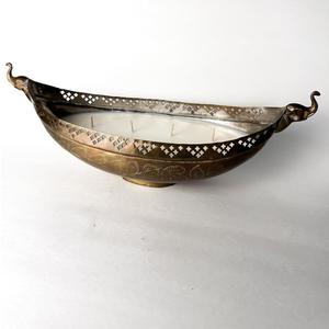 Scented Soy Wax Handmade <b>Brass</b> Aluminum Decorative <b>Candle</b> Jar Jars <b>Holder</b> Hotel Serving Fragrance Home Table Decoration Glass - Product Image 4