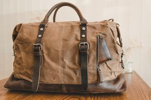 Sac de voyage en cuir et toile tendance pour l'exportation en gros, grand sac de week-end étanche avec fermeture éclair, sac de sport LCTB-0030 - Product Image 4