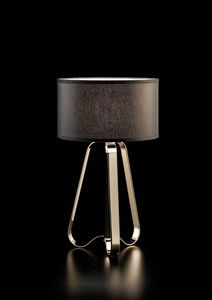 Modern Beige Linen Drum Shade <b>Table</b> <b>Lamp</b> Gold Metal Base E27 LED Switch Control Eco-Friendly Eye Caring Bedroom Decorative - Product Image 2